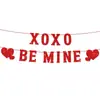 Feliz Dia da Galentine's Banner de Cupido com Glitter Vermelho Suprimentos para Decoração de Festa de Dia dos Namorados Papel