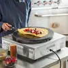 Shuang Jun Ma Comercial Elétrico Aquecimento Cabeça Única Classe Jorice Forno Mesa Panqueca Fruta Crepe Máquina Elétrica Forma de Bolo Transfronteiriço