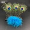 Novo Traje de Dança Étnica de Performance Yunnan Dai Dança do Pavão Adereço de Cabeça Acessórios de Pena de Pavão Flor de Cabeça de Pavão Feminino