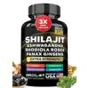 En Stock Oe m Personalizado Transfronterizo 60 Cápsulas de Algas Marinas Shilajit Glicinato de Magnesio Cápsulas de Colágeno Shilajit