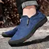 Zapatos Deportivos de Senderismo Bajos para Hombre, Mocasines sin Cordones, Zapatos Casuales de Cuero para Trabajo de Gran Tamaño Transfronterizos
