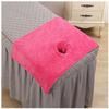 Cama de salón de belleza agujero para hacer la cama toalla masaje excavación toalla grande soporte bordado logo láser 80 * 90cm toalla de baño suave