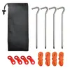 Barraca de camping e acessórios de toldo Kehao em estoque: corda à prova de vento, martelo e conjunto de 7 estacas em forma de L