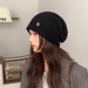Gorro de Acrílico para Circunferência Craniana Grande Transfronteiriço Feito Sob Medida para Mulheres, Chapéu Quente de Outono e Inverno, Fábrica de Chapéus Headwrap da Moda Coreana