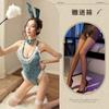 No es necesario quitarse el atuendo de terciopelo de conejita, Lindo uniforme sexy de encaje, Ropa interior sexy de talla grande, Traje hueco de tentación