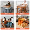 Mesa Calefactora Plegable de Hunan para Uso Doméstico, Mesa Calefactora Cuadrada, Parrilla Calefactora Modelo Nuevo, Mesa Kang Simple de 70 Mesa de Comedor
