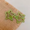 Grampo de Cabelo Estrela de Epóxi Cor Doce 3cm para Crianças, Cabelo Interno Cebola, Estrela de Cinco Pontas, Boa Qualidade, Celebridade da Internet, Grampo de Cabelo para Mulheres, Grampo BB