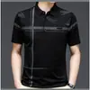 2025 Nuevo Botón Estampado Digital 3D Moda Transfronteriza Moda Masculina Europea y Americana Camisa de Cuello de Solapa a Cuadros Ajustada para Hombre