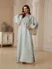 SW2615 Vestido transfronterizo para mujer, cuello en V, estampado, con flecos, bata elegante, ropa malaya