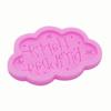 Nubes de goteo de pegamento UV de azúcar convertido en feliz cumpleaños, jabón hecho a mano DIY, decoración de pastel, galleta, pastel, tarjeta, punto