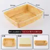 Plato de exhibición para buffet de olla caliente sukiyaki con diseño de madera de melamina, plato giratorio rectangular para verduras y champiñones