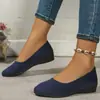 Mocasines para Mujer Estilo Nuevo Floral Europeo y Americano Talla Grande Zapatos Deportivos Casuales para Mujer Primavera Punta Puntiaguda Cuña Zapatos de una Sola Pieza 2025 Comercio Exterior