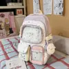 Set de Mochila Bicolor Modelo Nuevo Primavera 2026 para Estudiantes de Primaria y Secundaria, Bolsa de Tutoría de Estilo Alto Dopamina para Estudiantes de Secundaria