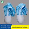 Atacado do Fabricante Botas de Trabalho Anti-Estáticas de Cano Longo Sem Poeira Sola de PVC Azul e Branco com Listras Sapatos de Cano Alto Sem Poeira