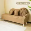 Sofá de tela para apartamentos pequeños, sala de estar moderna simple, vivienda de alquiler, tienda de ropa, chaise longue, sofá pequeño de dos plazas para dormitorio
