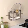 Estante de Tapa de Olla Montado en la Pared Estante de Almacenamiento de Cocina sin Taladro Estante de Almacenamiento Multifuncional para el Hogar Estante para Tabla de Cortar Estante de Tabla de Cortar de Múltiples Niveles