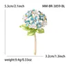 Broche Creativo de Hortensia con Goteo de Aceite Estilo Coreano para Trajes y Abrigos de Mujer, Accesorio Versátil al por Mayor: Br3859