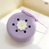 Bolsa de Agujero de Silicona con Dibujo Animado Spot, Mini Billetera para Monedas, Bolsa DIY para Cosméticos, Bolsa para Auriculares, Colgante para Llavero, Regalo