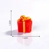 Novo Papai Noel de Natal Boneco de Neve Micro Paisagem Cena de Neve Caixa de Trem Meias de Natal Pequeno Presente Sino Enfeites de Resina