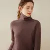 Suéter Básico de Punto de Cachemira Versátil y a la Moda para Mujer, Manga Larga, Cuello Holgado, Cómodo, Suave, Agradable para la Piel, Capa Interior, Cálido
