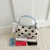 Bolso de mano de lunares estilo coreano para mujer, nuevo bolso de mujer más vendido 2026, bolso tipo almohada exquisito y versátil, bolso cruzado simple y moderno