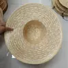 Sombrero de paja con borde de 45 cm, sombrero grande de verano, sombrero para el sol para exteriores, sombrero de paja de agricultor, 10 yuanes, suministro de tienda departamental para el hogar