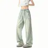 25 Nuevos Jeans Rasgados de Seda Helada para Hombre Moda Tendencia Sueltos Tallas Grandes Elegantes Casuales Pantalones Rectos Pantalones de Hombre