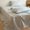 Conjunto de lençol de gaze dupla 100% algodão com estampa floral pequena estilo Ins para dormitório estudantil, lençol de gaze macia 100% algodão de peça única