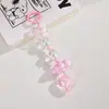 Colgante Creativo Bolsa de Amor Llavero de Acrílico Chapado en Color Accesorios Lindos de Lazo Blanco Mochila Accesorios Pequeños