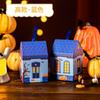 Halloween casa caixa dos desenhos animados estilo crianças caixa de doces mão presente jardim de infância escola caixa de presente com fita