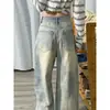 Jeans Rotos, Lavados y Desgastados, Pantalones de Pierna Ancha Azul Claro, Tallas Grandes para Mujeres Curvilíneas, Adelgazantes para Cuerpo con Forma de Pera, Estilo Delgado de Verano
