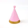 Decoração de Bolo Bolinhas Onda Bronzeadora Pó Preto Dourado Lantejoula Dourada Bola Chapéu de Festa de Aniversário para Crianças e Adultos