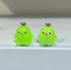 Nueva Corona Estéreo Luminosa Pollo Hecho a Mano diy Luz Nocturna Adornos Decorativos Pegamento de Crema Accesorios de Resina Vista Micro