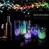 Copo emissor de luz despejando água acenderá indução luz fria copo de água colorido copo luminoso LED flash copo bar KTV copo de vinho
