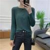 Camiseta Térmica de Modal y Rayón para Mujer, Cuello Alto, Ajuste Ceñido, Manga Larga, Alta Elasticidad, Amigable con la Piel, Cuello Semi-Alto, Ropa Interior para Primavera, Otoño e Invierno