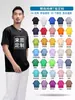 Camiseta 100% Algodão Trabalho Personalizado Estampada com Logo Foto Roupas de Festa Turma Gola Redonda Manga Curta Roupa de Trabalho DIY Publicidade Camisa Cultural
