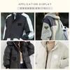 Parche para chaqueta autoadhesivo sin costuras lavable ropa de plumón reparación sin costuras parche de tela negra grande rasgado