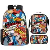 Mochila de Marvel Spider-Man Dibujos Animados Anime Bolsa Escolar Primaria Mochila Bolso de Mano Bolsa Sencilla para Lápices