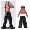 Disfraz de baile de jazz para niñas, disfraz de Año Nuevo para niños, traje de baile callejero para niñas, sudadera con capucha de hip hop para actuaciones en el escenario