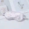 Nova Máscara de Dormir para Olhos Preta Dupla Face Imitação de Seda Blackout para Mulheres, Máscara de Dormir Infantil Estilo Tira de Desenho Animado Fofo em Estoque