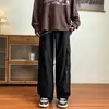 Marca de moda americana pantalones de carga para hombre primavera y otoño nuevo estilo callejero vintage funcional overol casual