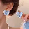 Pendientes de Clip de Lujo Ligero Estilo Hong Kong sin Agujeros para Orejas Pendientes Geométricos de Perla y Camelia para Mujer Sentido Avanzado Simples Elegantes Pendientes Versátiles