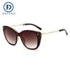 Gafas de Sol de Moda Europeas y Americanas Defeng 39012, Gafas de Sol Metálicas de Moda para Mujer, Comercio Exterior Transfronterizo al por Mayor