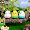 Micro Paisagem Cartoon Bonito Redondo Pássaro Animal Ornamentos DIY Decorações Acessórios Carro de Mesa Pequenos Ornamentos