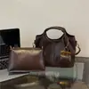 Bolsa Tote Retrô Transfronteiriça Feminina Nova Grande Capacidade Mãe-Filho Bolsa de Ombro Único Moda Comute Bolsa Transversal Bolsa de Mão Atacado