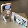 Adecuado para Iphone17Promax Conejo Floral Manzana 16/15 Soporte 14/13 Mejor Amigo 12/11 Funda de Teléfono
