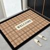 Tapetes de entrada estilo europeo, Tapetes para puerta de entrada, Tapetes para puerta de hogar, Quita polvo, Resistentes al desgaste y a la suciedad, Alfombras de entrada