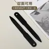 Venta al por mayor puntual del fabricante Tijeras para uñas Rectificadora de doble cara Electrólisis Negra Corte Lima de uñas de acero inoxidable 338