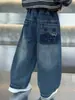 Jeans Rectos de Moda para Niño Otoño 2026 Nuevo Estilo Pantalones Largos de Primavera-Otoño para Bebé Pantalones de Calle Modernos para Niños