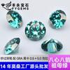 Piedra Suelta de Moissanita Wuzhou, Verde Esmeralda, Forma Redonda, 0.5-5Ct, Probado con Certificado, Código de Cintura, para Montaje de Joyería